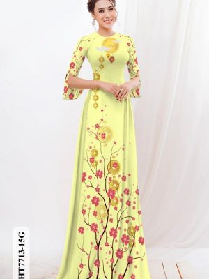 vai ao dai hoa dao mac tet (4)